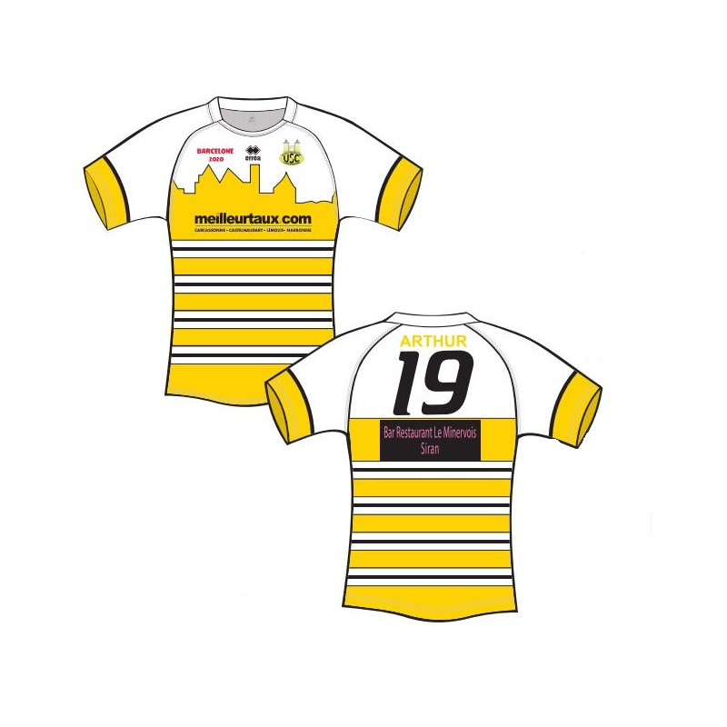 MAILLOT PERSONNALISE ERREA ECOLE DE RUGBY - Only Rugby