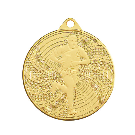 MEDAILLE FRAPPE OR RUGBY DIAM 50