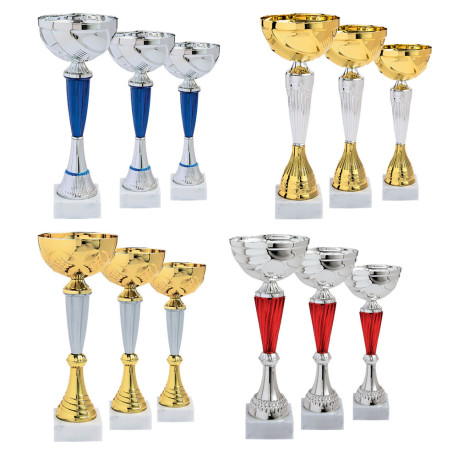 LOT DE 12 COUPES HAUTEUR 31 CM