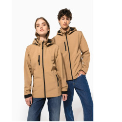 VESTE SOFTSHELL 3 COUCHES CAPUCHE ET MANCHES AMOVIBLE