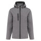 VESTE SOFTSHELL 3 COUCHES CAPUCHE ET MANCHES AMOVIBLE