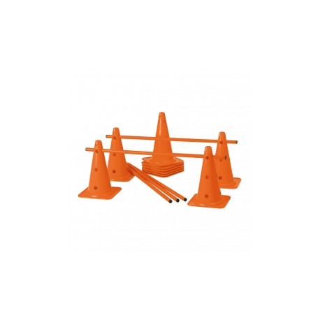 LOT DE 10 CONES 12 TROUS 40 CM 